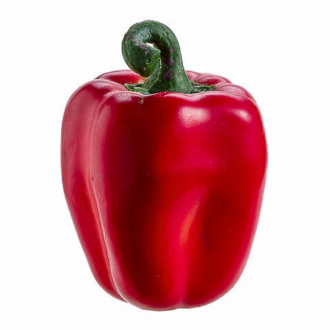 Plastic Decorative Vegetable Peppers Fake Artificial Bell Pepper Green 