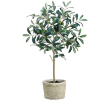 26 Inch Silk Olive Tree in Clay Pot