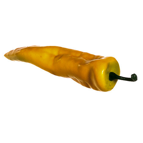 7 Inch Artificial Chili Pepper Yellow