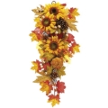 13 Inch x 31 Inch Pumpkin/Sunflower/Maple Door Swag