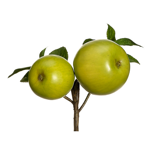 8 Inch Faux Apple Pick Green