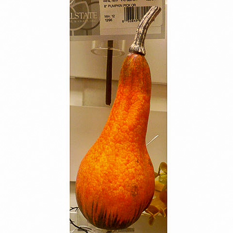 12 Inch Fake Gourd Pick Orange