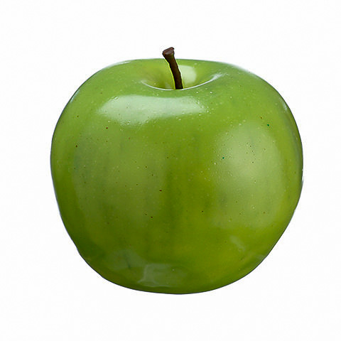 3 Inch Weighted Artificial Apple Two Tone Green