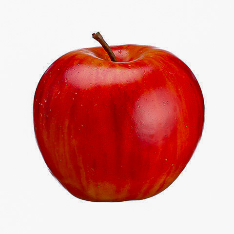 3 Inch Weighted Fake Apple Dark Red