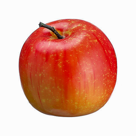 3 Inch Weighted Artificial Apple Red