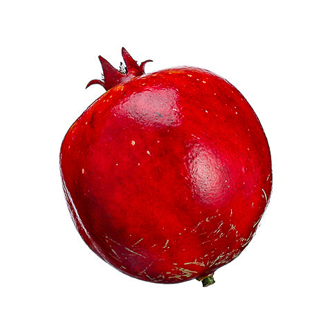 3.5 Inch Weighted Faux Pomegranate Two Tone Red