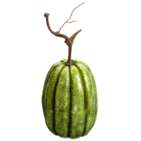 14 Inch Weighted Artificial Pumpkin Green