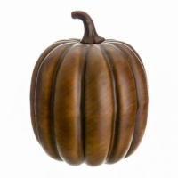 9.5 Inch Weighted Artificial Pumpkin Brown