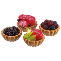 Assorted Berry Fruit Fake Tarts (4 Per/Box)