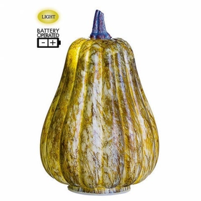 8.5 Inch Battery Operated Decorative Pumpkin With Light