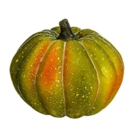 3.5 Inch Artificial Pumpkin Green Orange
