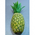 13 Inch Hard Plastic Artificial Pineapple Green Yellow